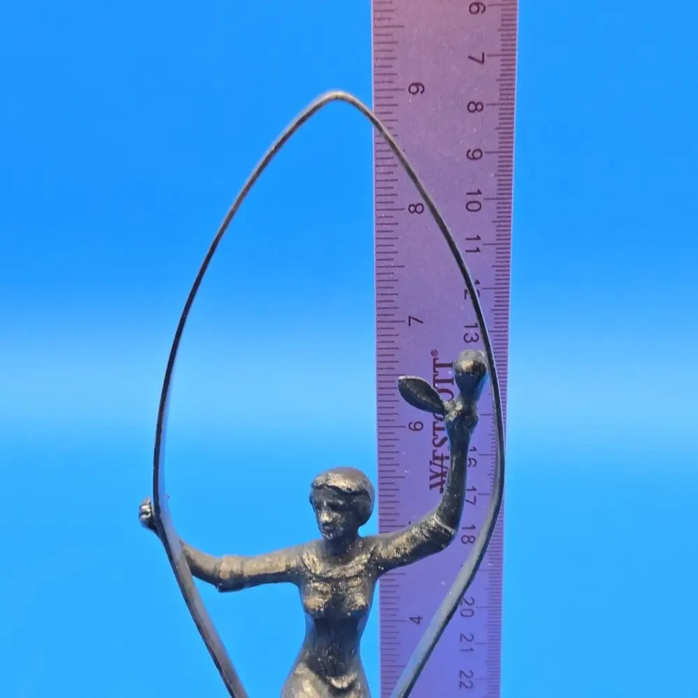 Antique Swedish Art Nouveau Nickel Silver Fruit Knife Holder Fruktknivshållare